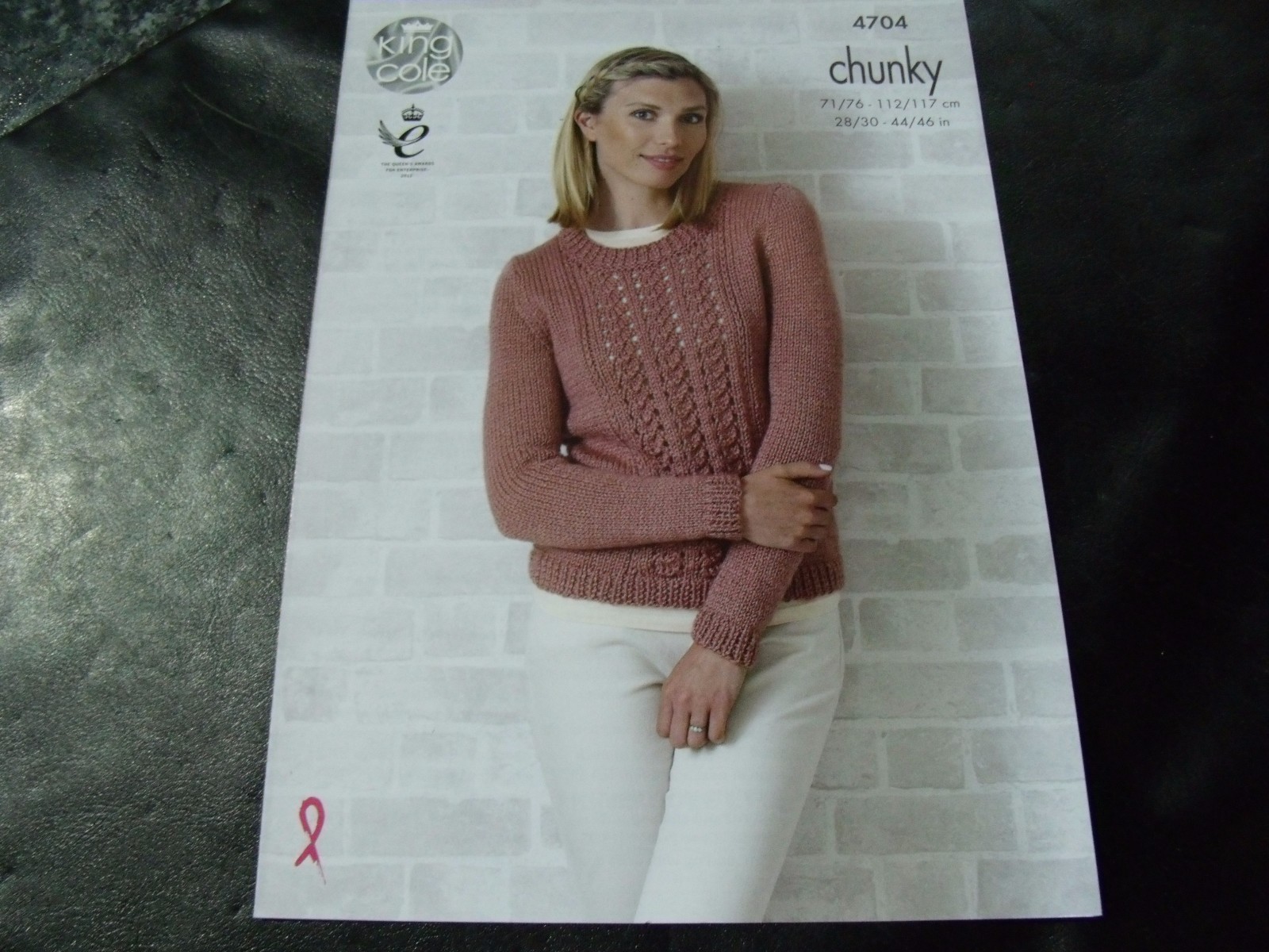 King Cole Chunky Pattern 4704 Cardigan and Sweater 28/30 - 44/46 ins