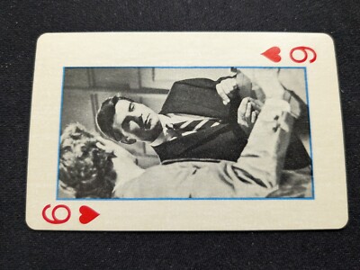 1966 Ed-U-Cards Green Hornet Playing Card # Six of Harts (EX/NM)