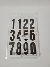 96 Pieces 8 Sets Vinyl Mailbox Number Stickers, Waterproof 3 Inch Black