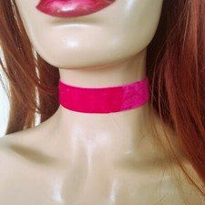 Choker Necklace Velvet Collar Multicolour Classic Retro Vintage 25mm Wide Choker