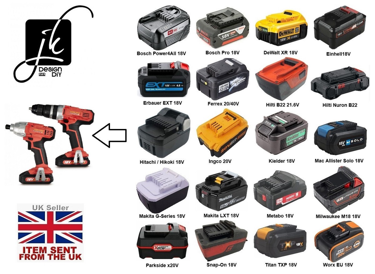 Replacement Cable Adapter For Aldi WorkZone 18V Li-ion Drill Battery - Output Connector 5 thumbnail image