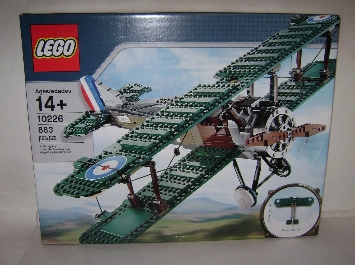 NEW 10226 Lego CREATOR Sopwith Camel Bi Plane Green Building Toy