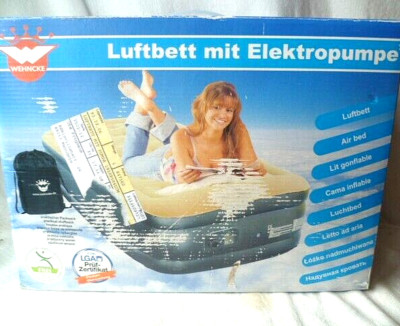 Wehncke Bed Air Bed 196 x 97 x 47 cm 230 Volt New Unused