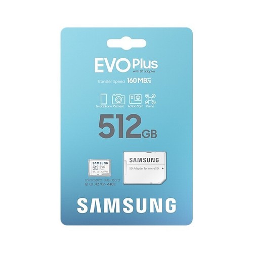 Original Samsung microSD Memory Card EVO Plus 512GB w Adapter Class10 MB-MC512SA - Picture 7 of 9