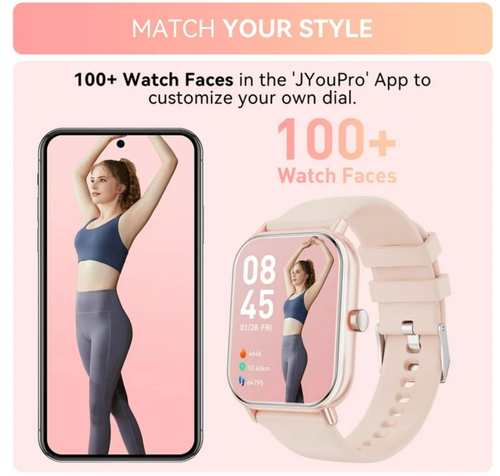 Smartwatch for Android & iPhone, 1.85" Touchscreen, Bluetooth Call, Waterproof - Picture 3 of 9