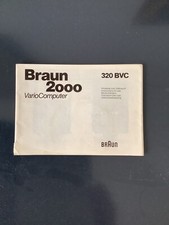 Prospekt braun 2000 Vario Computer Hinweise zum Gebrauch 320 BVC