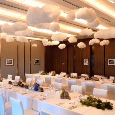 Artificial 3D Fairy White Fake Clouds Cotton Wedding Party Stage Decoration Prop