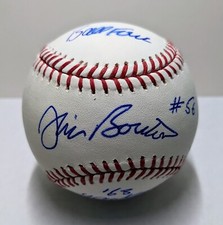 Jim Bouton Signed MLB Baseball With Three Inscriptions Very Rare