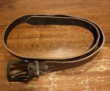 Will Leather Goods Brown Italian Leather Belt Men Size 42