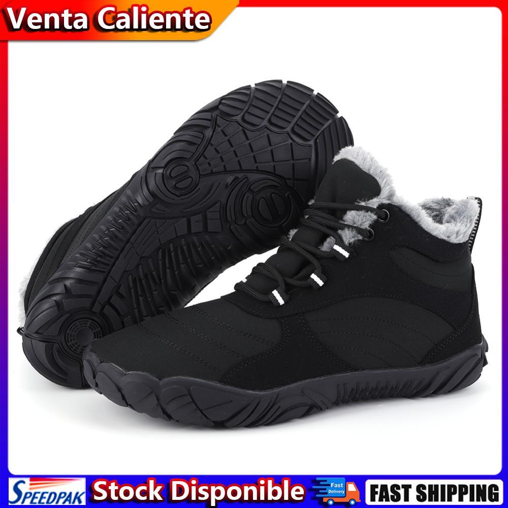 Botas de Felpa de Invierno Botines Minimalistas Antideslizantes para Hombre Muje