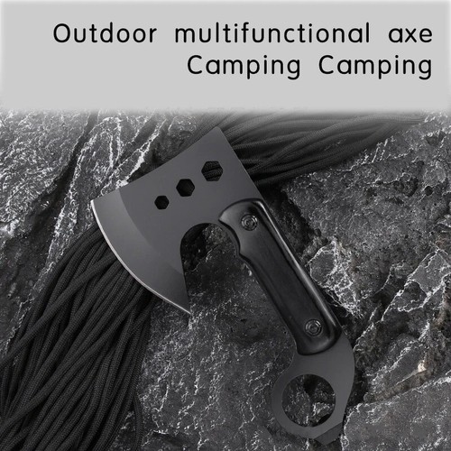 Best Small Axe Lightweight Short Camp Tomahawk Backpacking Mini Hatchet Steel - Foto 6 di 7