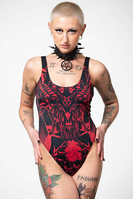 Killstar Badeanzug - Beach Beast Pentagramm Dämon