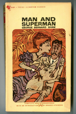 MAN and SUPERMAN by George Bernard SHAW! Vintage 1963 BANTAM CLASSIC Paperback!