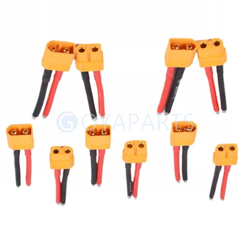 5 Pairs XT60 Plug Connector Female and Male with 14AWG Silicon Wire for RC Lipo - Foto 3 di 5