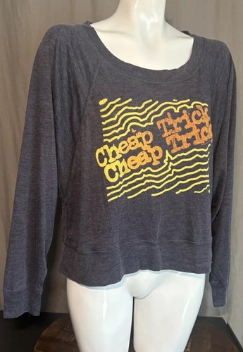 Chaser NWT Anthropologie Cheap Trick Blue Long Sleeve Women’s Size Small - Picture 8 of 11