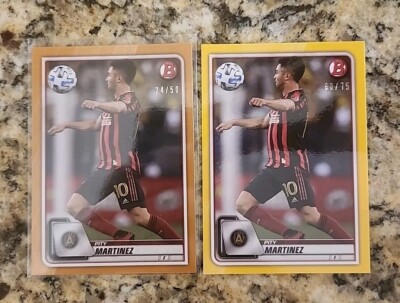 2020 Bowman MLS Pity Martinez #92 GOLD /50 YELLOW /75 Atlanta United Mint