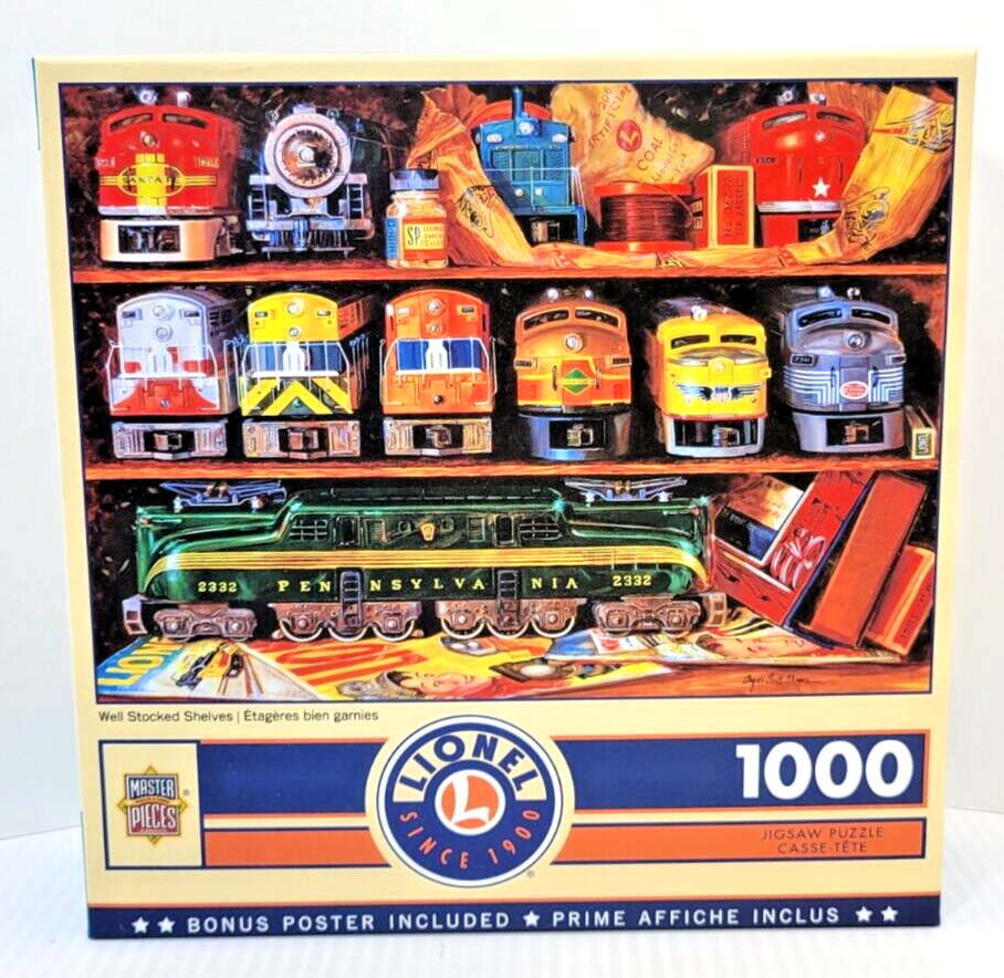 Master Pieces 1000 pc LIONEL TRAIN  