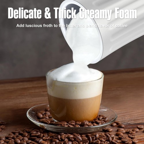 Ovetedot Milk Frother, 4-in-1 Milk Frother Electric, Hot and Cold Foam Maker - Picture 3 of 7