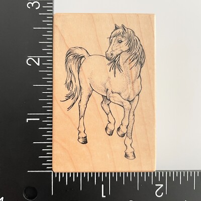 PSX Horse Filly Canter Gallop Trot Farm F2082 Wood Mounted Rubber Stamp