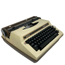 BROTHER PROFILE ELECTRIC 12 Typewriter Vtg COLLECTABLE w/Case Tested Works Great thumbnail