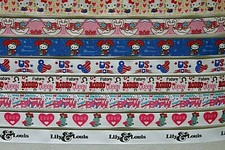 8 Pieces of Printed Grosgrain Ribbon each 900mm long x 23mm wide