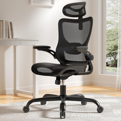 Ergonomic High Back Mesh Office Chair with Lumbar Support & Adjustable Features