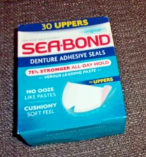 Sea-Bond Upper Adhesive Denture Seals Original 30 Ct New