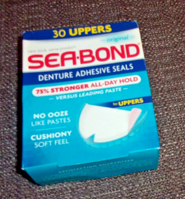 Sea-Bond Upper Adhesive Denture Seals Original 30 Ct New