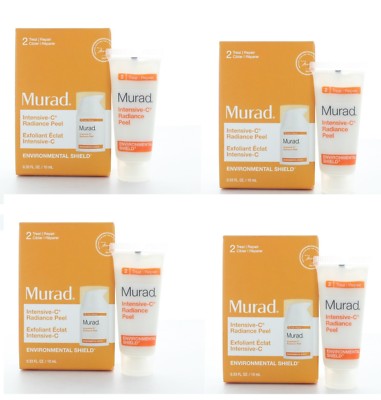 4 x Murad Environmental Shield Intensive C Radiance Peel 0.33oz/10ml TRAVEL