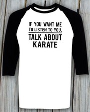 Karate Shirt Martial Art Karate Guy Person Birthday Christmas Gifts Raglan Tee