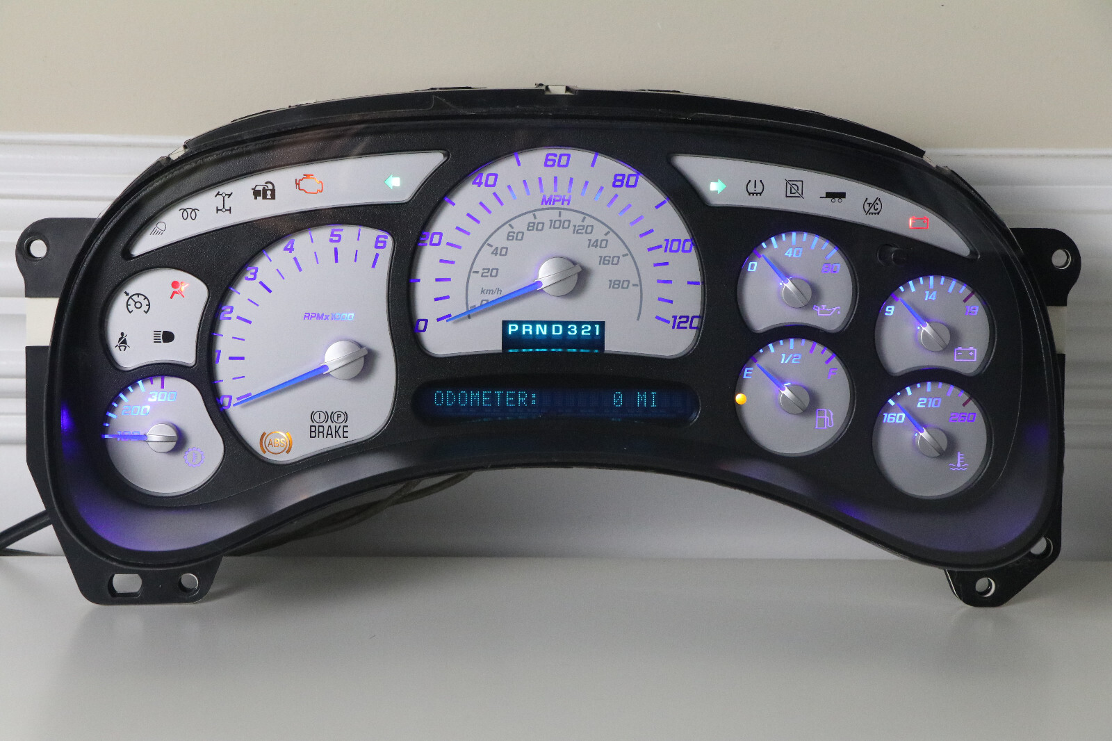 BLUE LED 03-05 GMC Yukon Silverado HD GAS Reman Instrument C