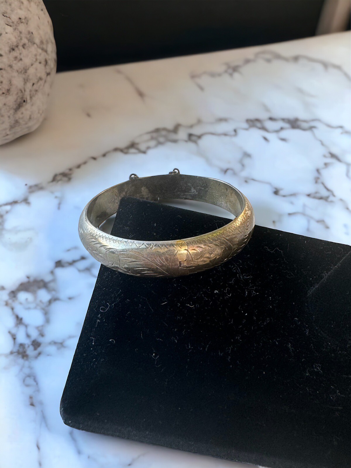 .925 Solid Sterling silver Antique Bracelet Vinta… - image 2