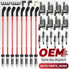 8Round Ignition Coil UF414 Spark Plug Wire For GMC Chevy Silverado 5.3 6.2 D514A