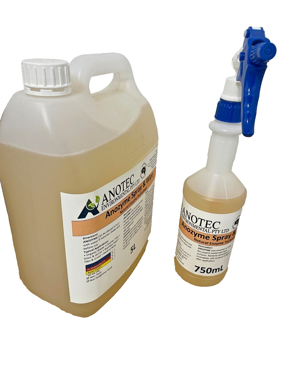 Powerful Enzyme All-Purpose Spray & Wipe Cleaner 5L + EMPTY 750ML — image 3