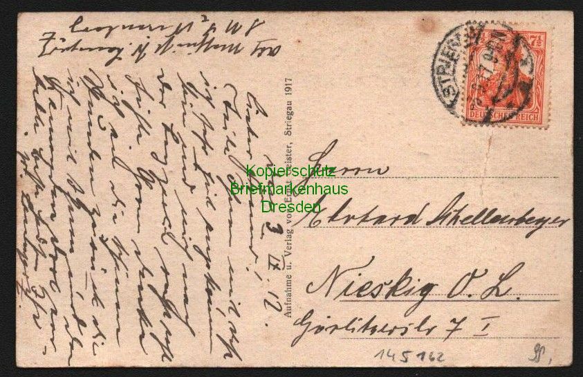 145162 AK Striegau Strzegom Kasernen Budynek Wiejski Stołówka 1917 Popularny standard, cena zysku
