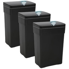 Touchless 13 Gallon Kitchen Trash Can - High-Capacity, Black, 50L