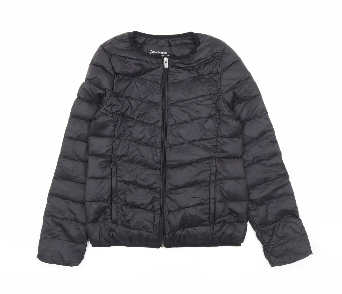 Black Puffer Coat Stradivarius Stradivarius Padded Puffer Jacket