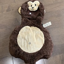 New Children s Place Infant Baby Plush Monkey Costume Brown 0-6 Month Dress Up
