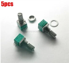5Pcs For Rotary Potentiometer Power Amplifier B50K 50K Ohm 6 Pin Linear New I au