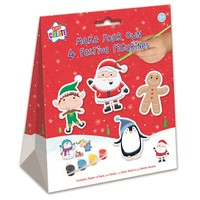 Kids Create Weihnachten Bastelset Zum Selbstbemalen: Gipsfiguren Santa Elf