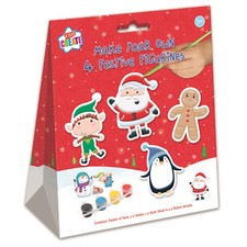 Fare  Paint Your Own Christmas Chalk Figure Santa Claus Elf Kids Craft Kit