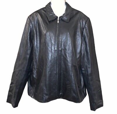 Jaclyn Smith Classic Womens Leather Jacket | eBay