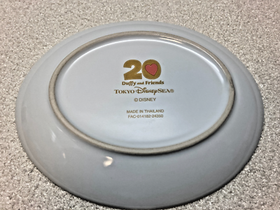 その他 Tokyo Disneyland 20th Anniversary Plate Japan Tokyo DisneySEA Duffy 20th Anniversary Colorful happiness
