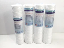 String Wound Sediment Water Filter Cartridge 5 Micron Standard 2.5x10" 4 Pack
