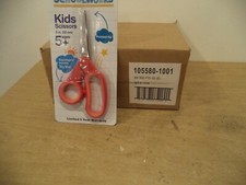 Schoolworks Kids Scissors 5" Pointed, Red Squishgrip handle 12 PACK'S