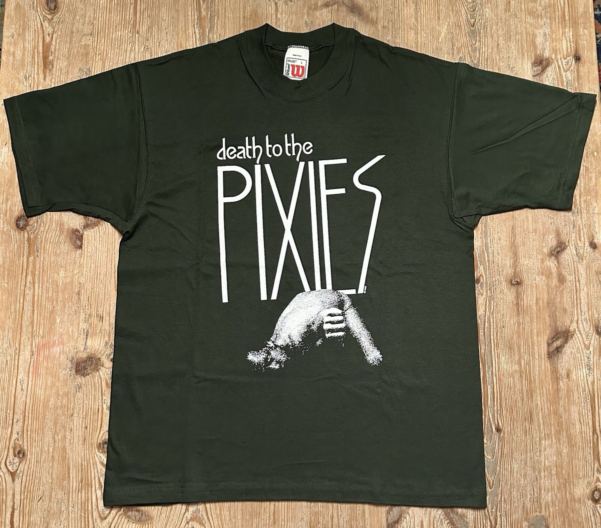 Vintage 90s NOS Pixies Tshirt Death To The Pixies Green Vintage 90s NOS Pixies Tshirt Death To The Pixies Green