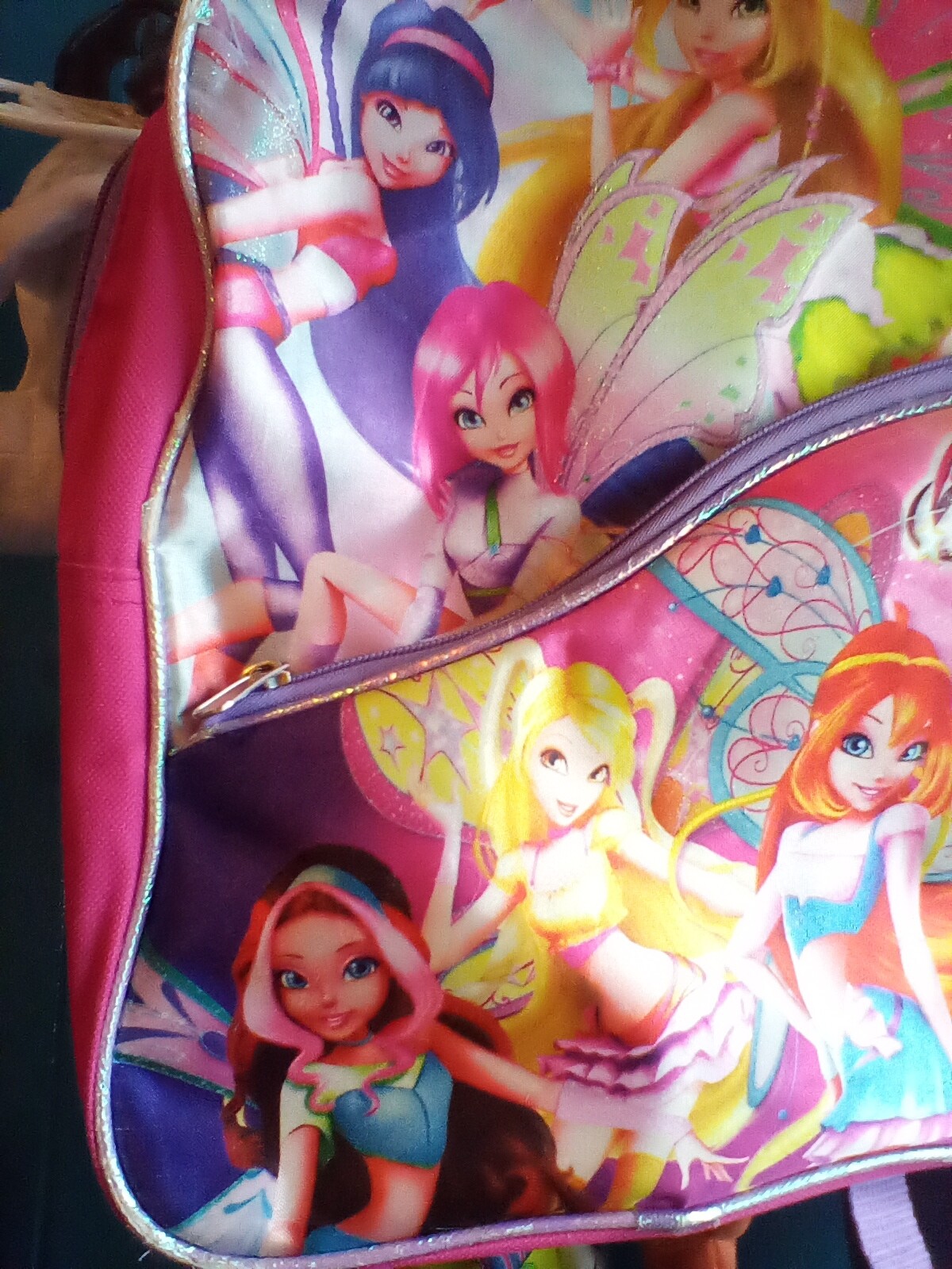 Winx Club Vintage Miniature Backpack washed light wear few places