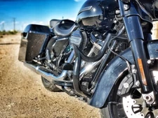 ENGINE GUARD HIGHWAY CRASH BAR 4  HARLEY TOURING ROAD KING GLIDE FL 2009-25 1.5"