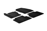 Design Gummi FußMatten Passend FüR Ford C-Max 11.2010-05.2015 Passform Gummimatt
