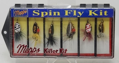 Mepps Spin Fly Kit Mepps Killer Kit Six 2'' In Line Spinners Fishing Lures 